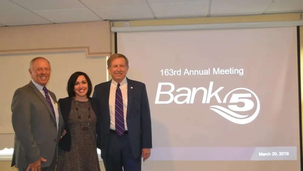 Presenters at an annual meeting held at Rachel's Lakeside